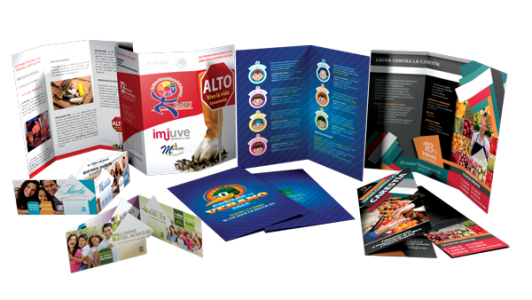 Menu plegable Plastificado