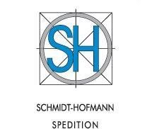 Ein Logo der Schmidt-Hofmann Spedition mit einer Zielscheibe in der Mitte.