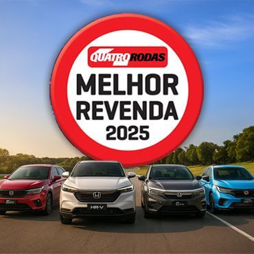 Quatro carros Honda, vencedores do prêmio