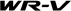 Logotipo de texto WR-V.