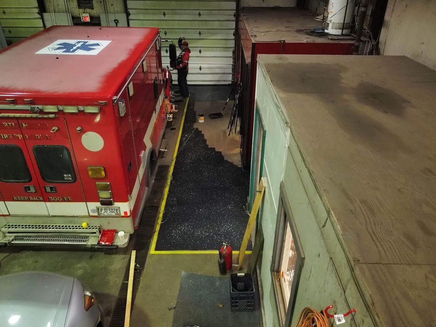 Ambulance Inside the Repair Shop — Akron, OH — AACT Trailer Repair