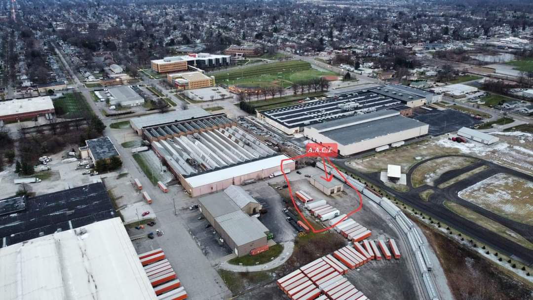 Aerial View of Buildings — Akron, OH — AACT Trailer Repair