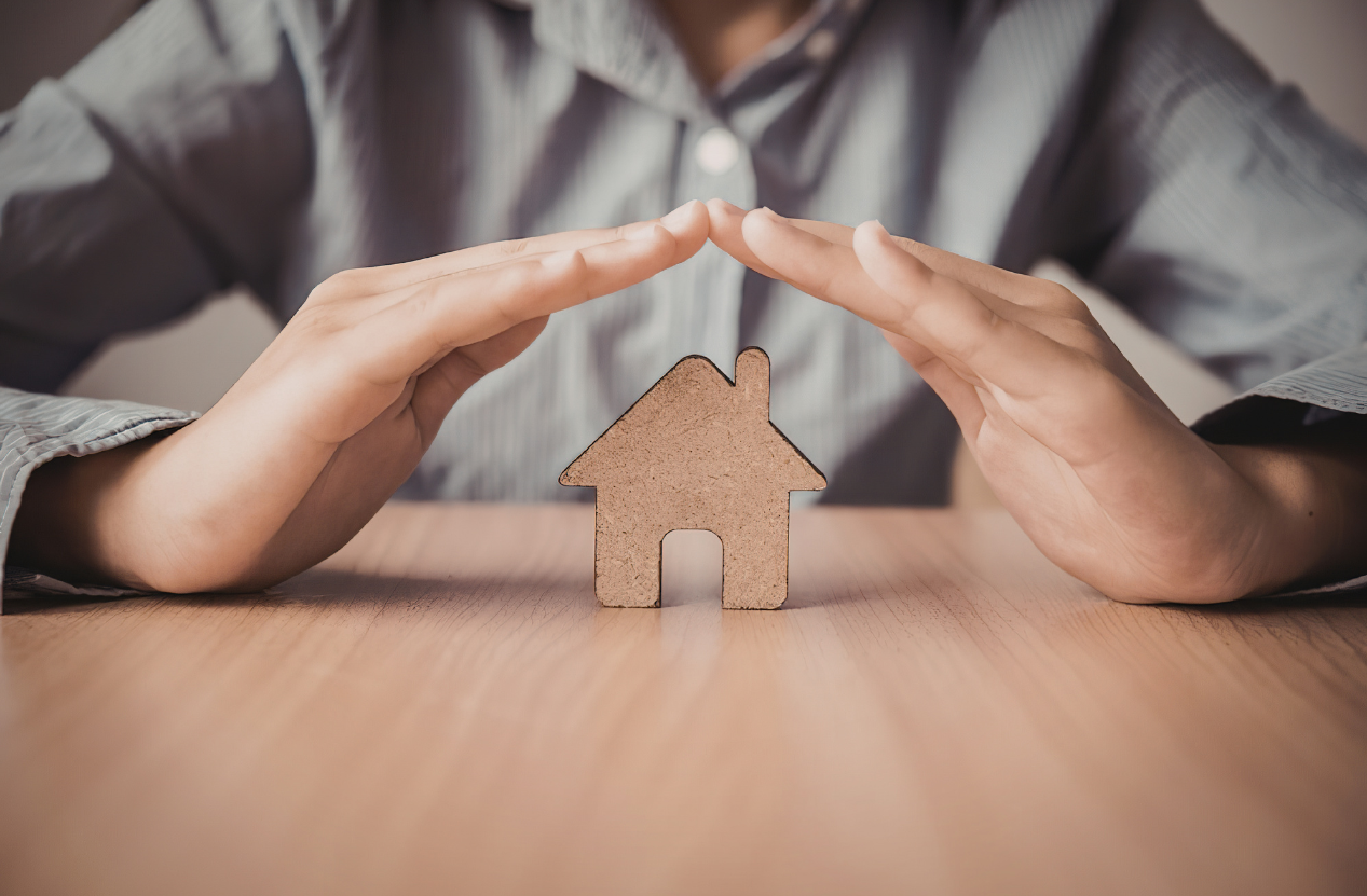 Caregiver improving home safety for a senior with dementia