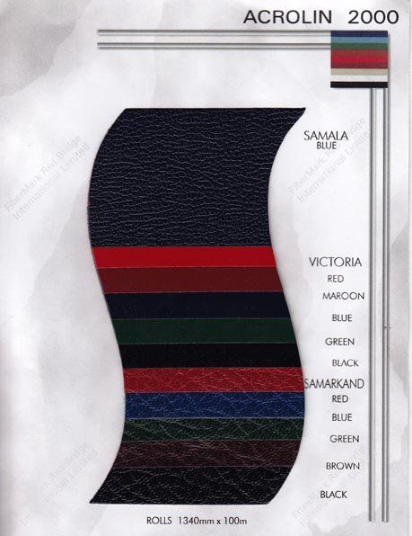 acrolin colour swatches