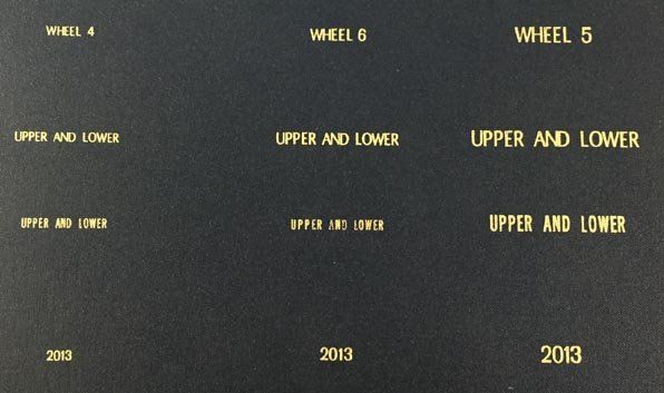 printed sample sizes