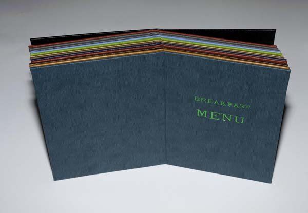 all our menu colour options