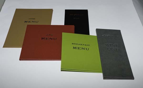 restaurant menu cover collection