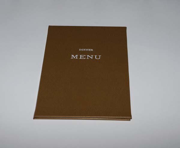 brown custom restaurant menu covers