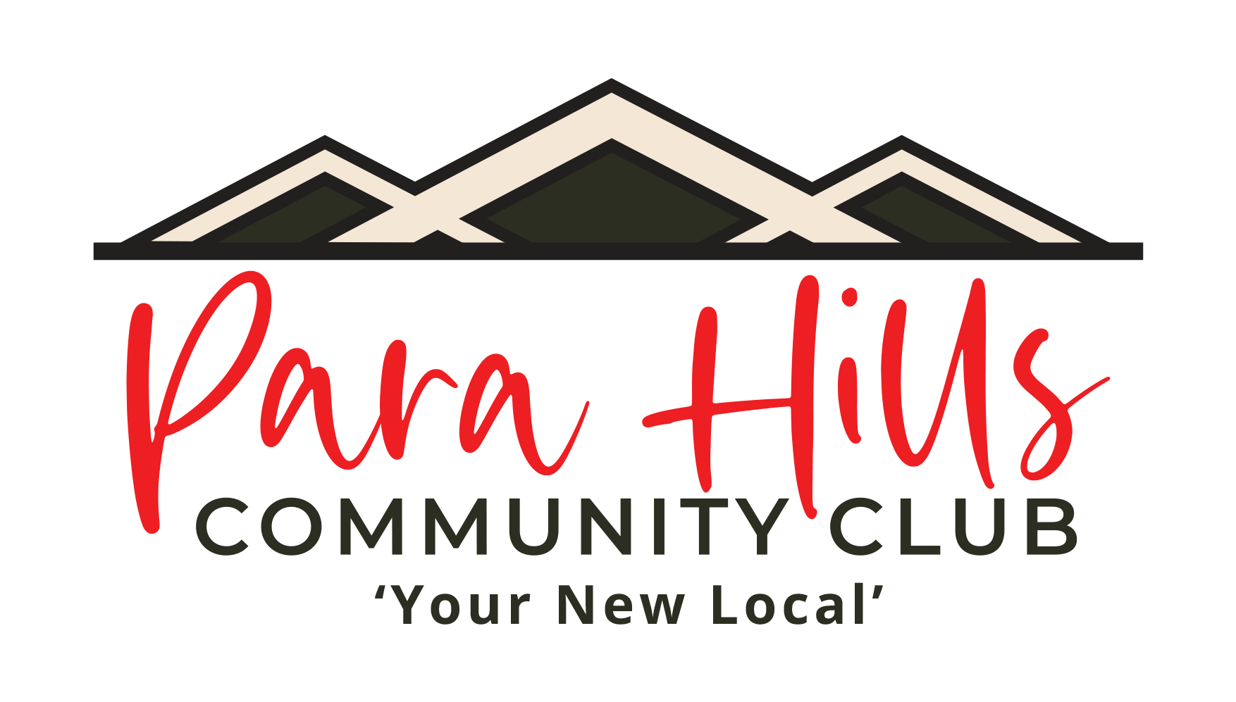 The para hills community club logo is the place to be.