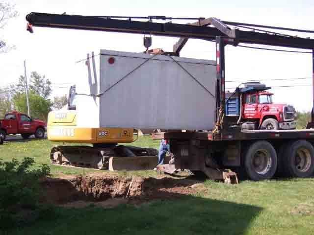 Putting container at the bottom - Septic Tank Cleaning Residential