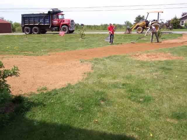 Leveling the backyard - Septic tank cleaning Residential in Ballston Lake, NY