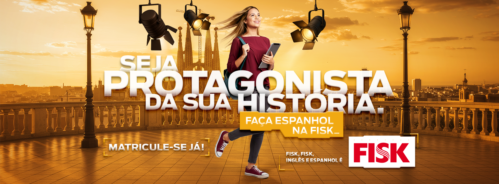 Curso de Espanhol Fisk Banner Espanhol