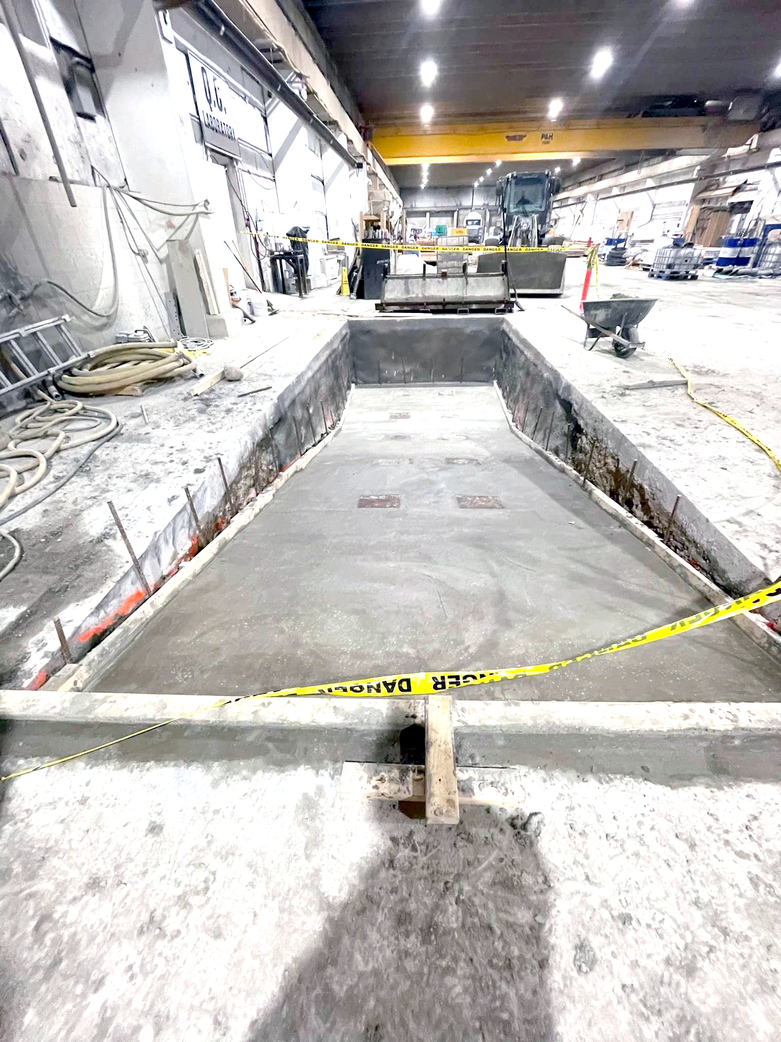 Industrial concrete project construction