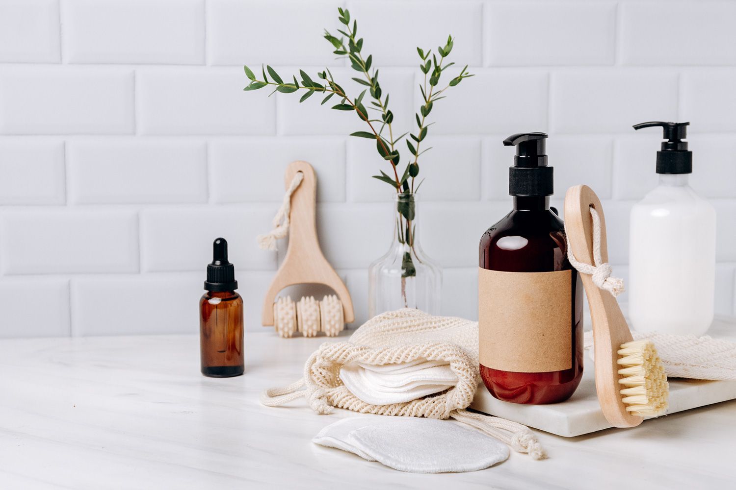 Skincare Items on Table
