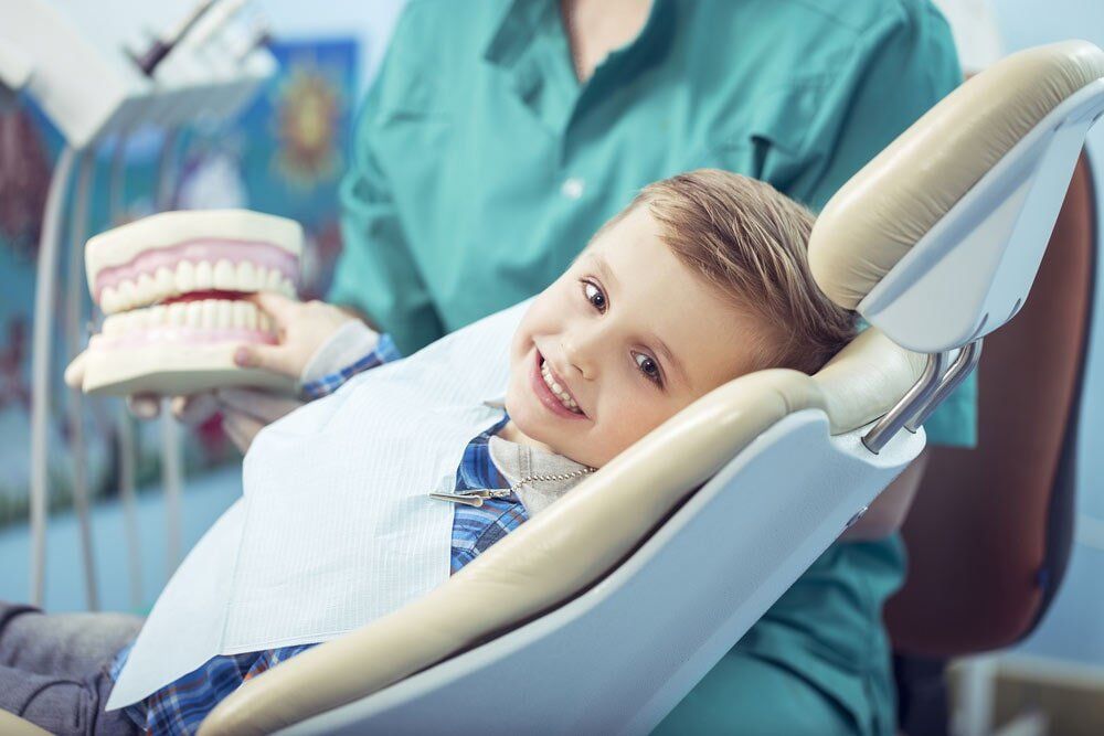 Child in a Dental Clinic — Dental Services in Gympie, QLD