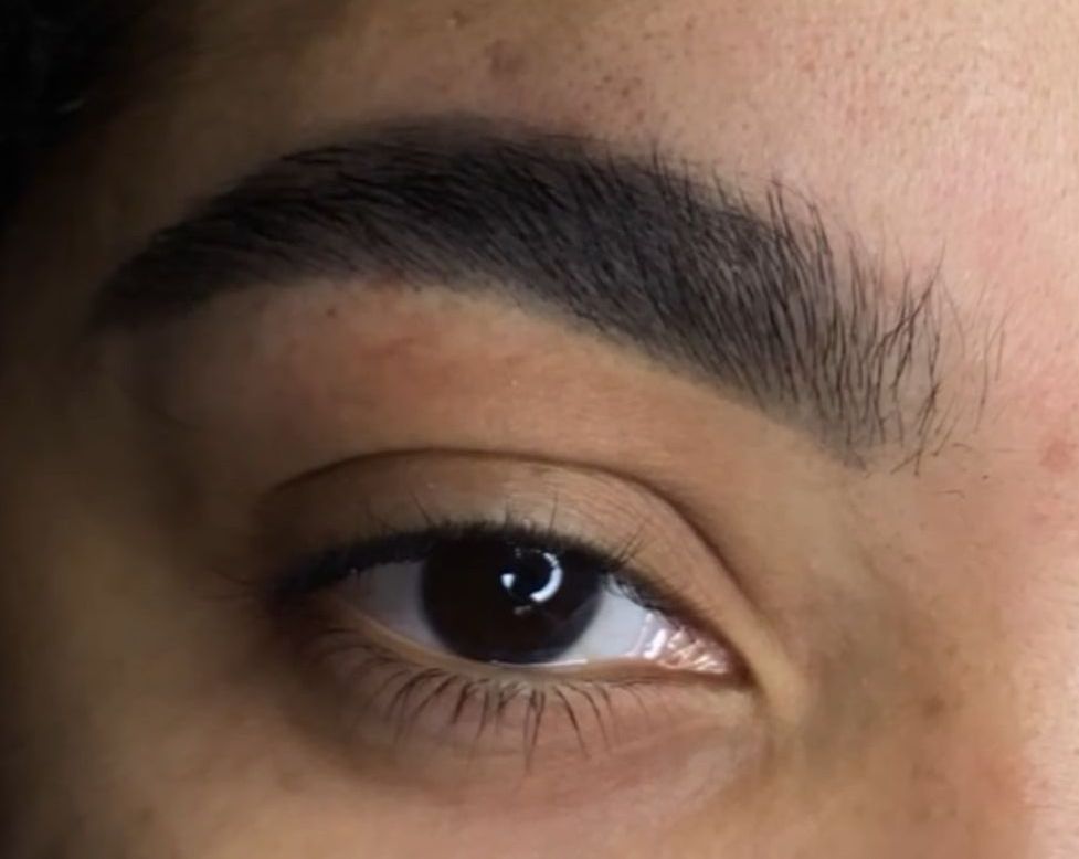 Defined and fuller-looking brows after a tint and wax – Enhance your natural beauty effortlessly.