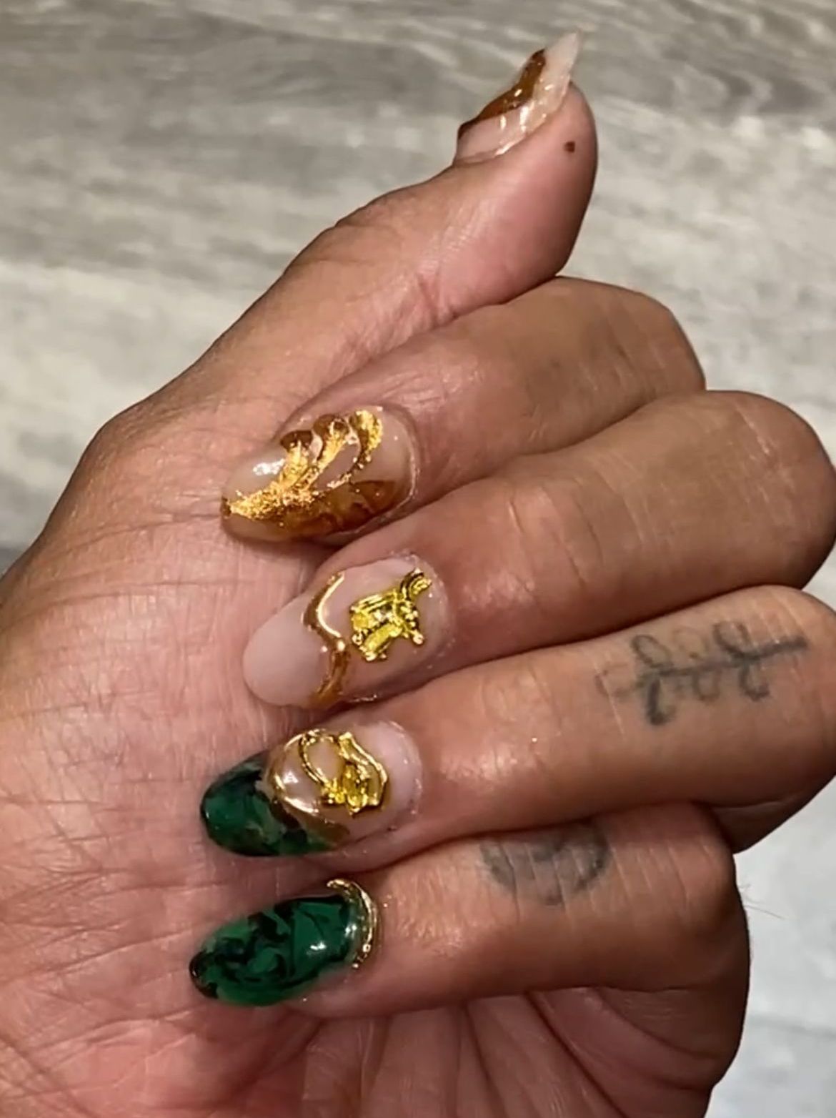 Gel-X nail extensions at a Brandon, FL nail spa