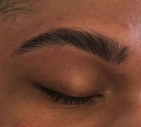 Fluffy, lifted brows after a lamination, tint, and wax – Brow Bloom Ritual at JJ Cosmetics & Spa in Tampa.