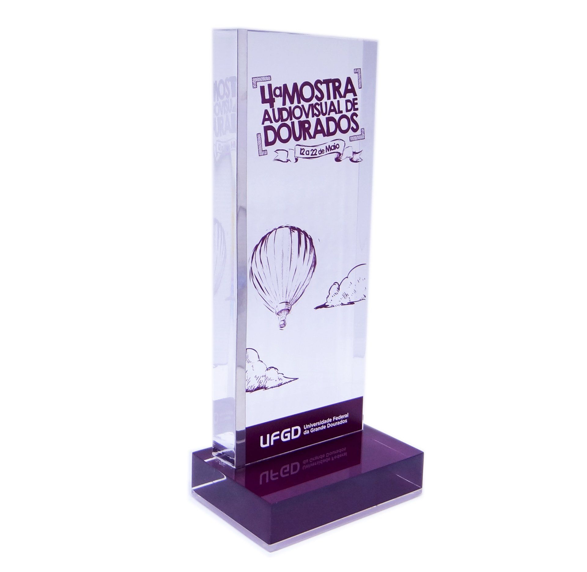 Troféu em acrílico
