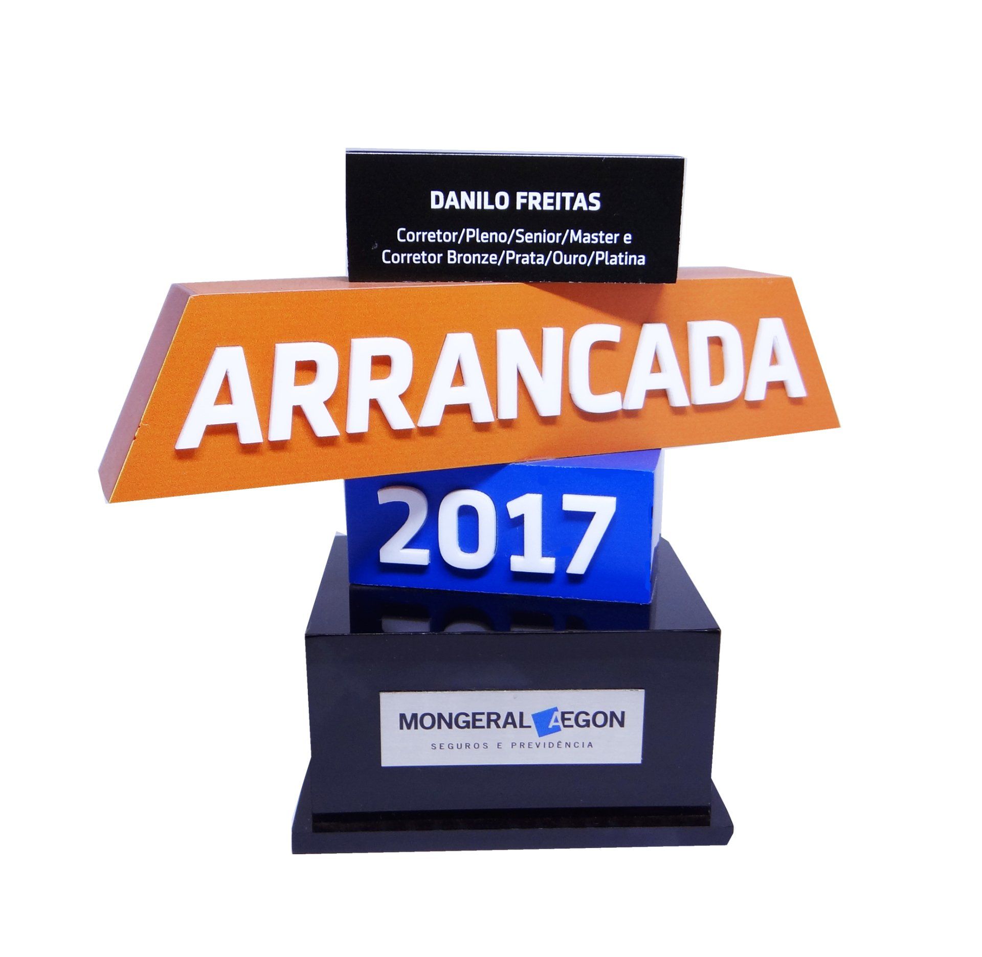 Troféu em acrílico