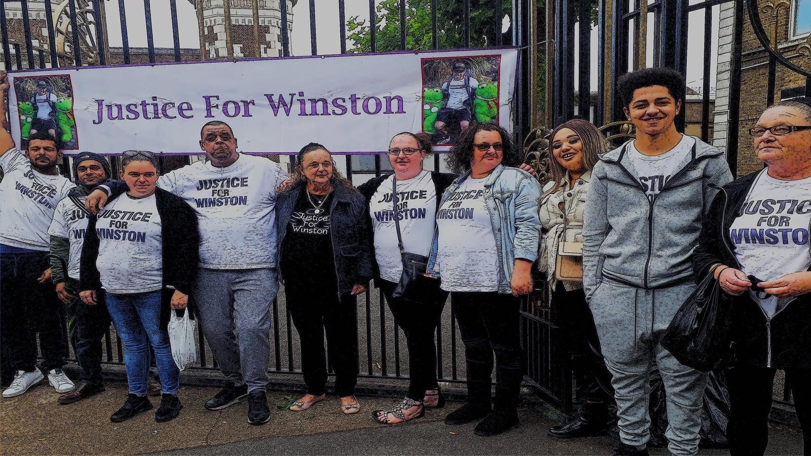 Justice for Winston family pose for picture