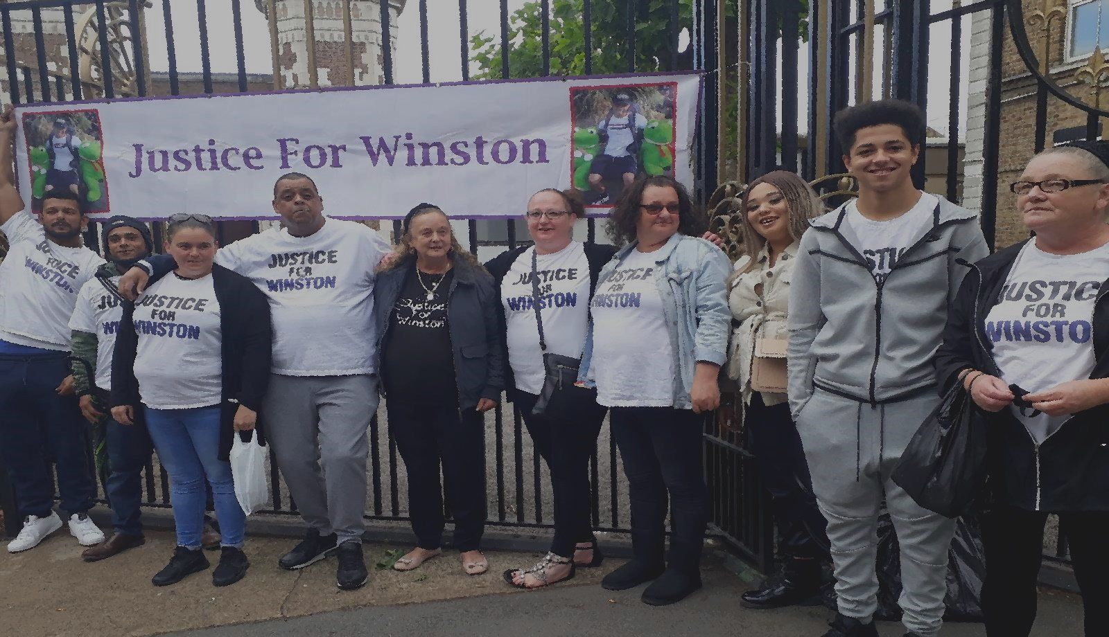 Justice for Winston family pose for picture