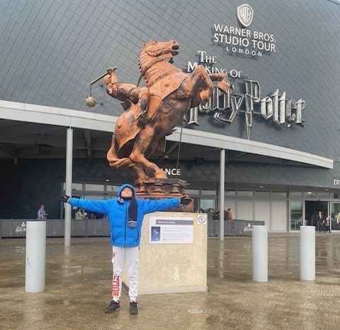 The family of Shehu Balogun enjoy day Harry Potter World