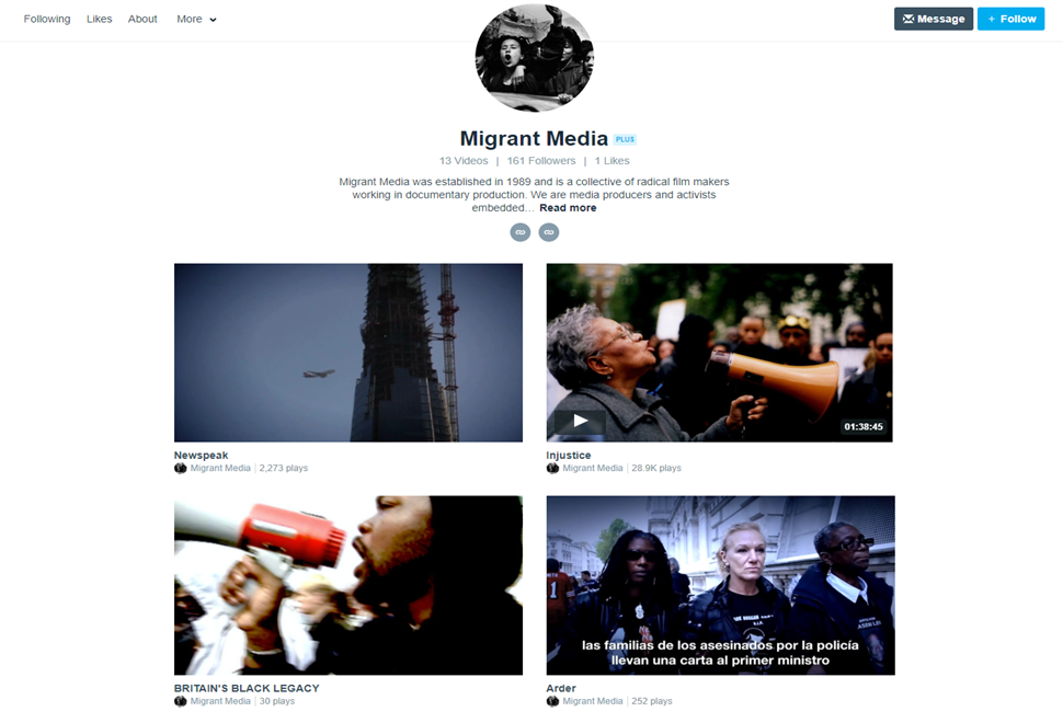 Migrant Media website
