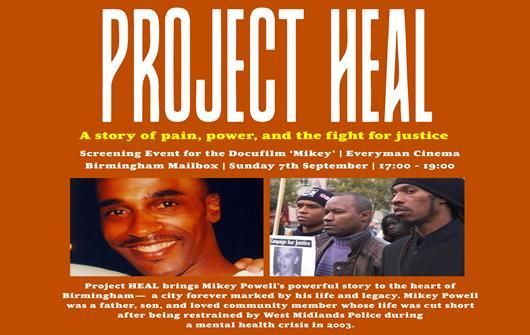 Project Heal event flyer - September 2025