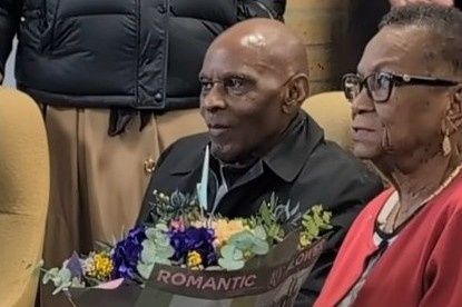 Roger Sylvester's parents at launch of new centre