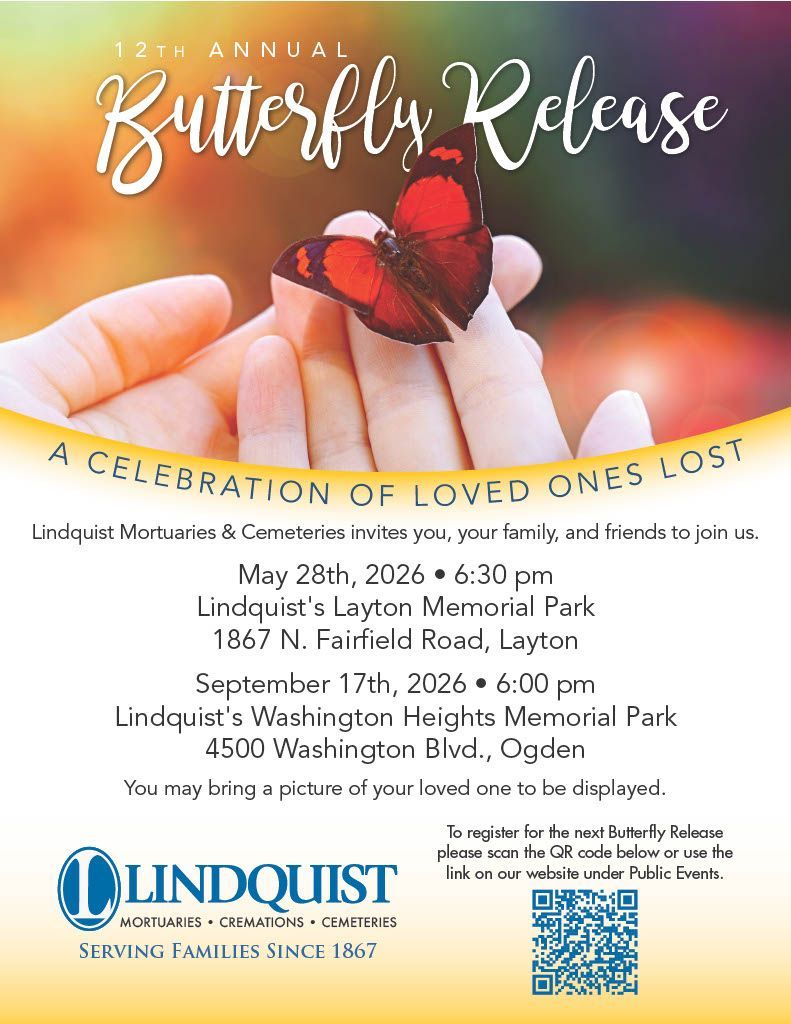 Butterfly Release information Ogden Ut
