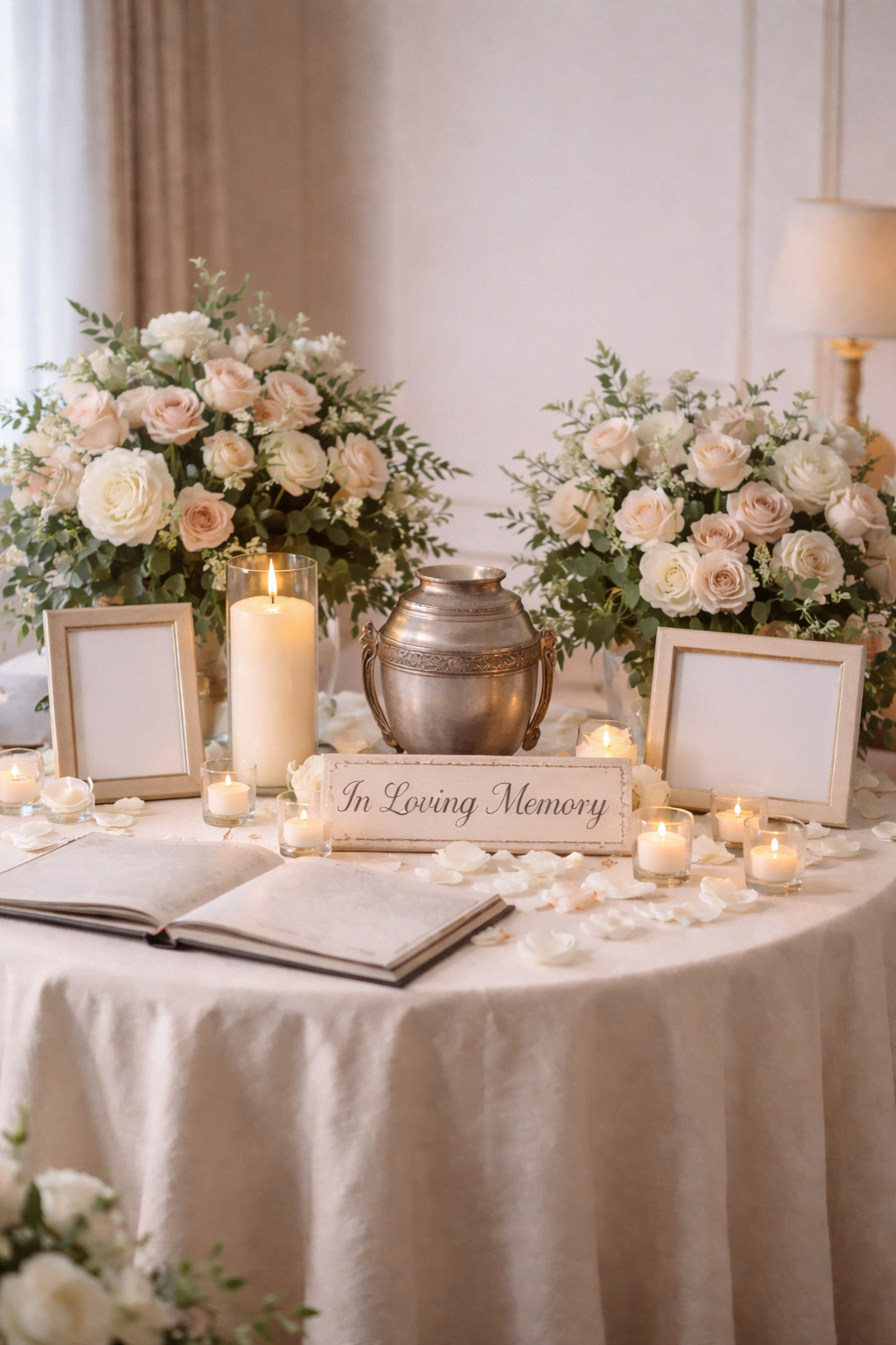 Elegant memory table tribute setup in Kaysville UT