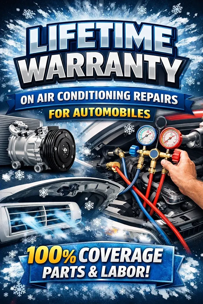 Lifetime Warranty on Air Conditioning Repairs for Automobiles | AAA Radiator & Air Conditioning Inc