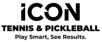 ICON Tennis & Pickleball logo with tagline “Play Smart, See Results.”