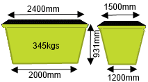 3m³ Skip Bin — Suncoast Skips in Coolum Beach, QLD