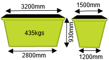 4m³ Skip Bin — Suncoast Skips in Coolum Beach, QLD