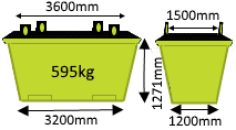 6m³ Crane Bin — Suncoast Skips in Coolum Beach, QLD