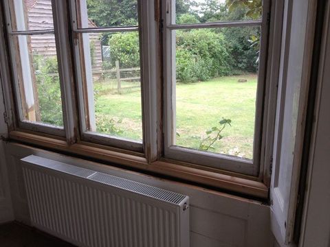 Timber sash window
