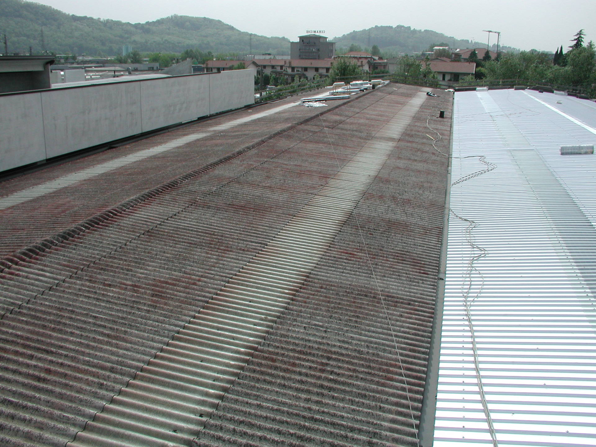 rimozione amianto a Bergamo da tetto