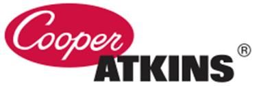 Logotipo de Cooper Atkins, con un óvalo rojo con