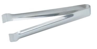 Pinzas para hielo de plata.