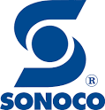 Logotipo azul de Sonoco: forma de