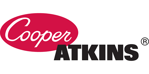 Logotipo de Cooper Atkins: óvalo rojo con