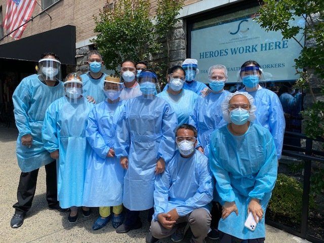 Sapphire Staff in COVID 19 PPE
