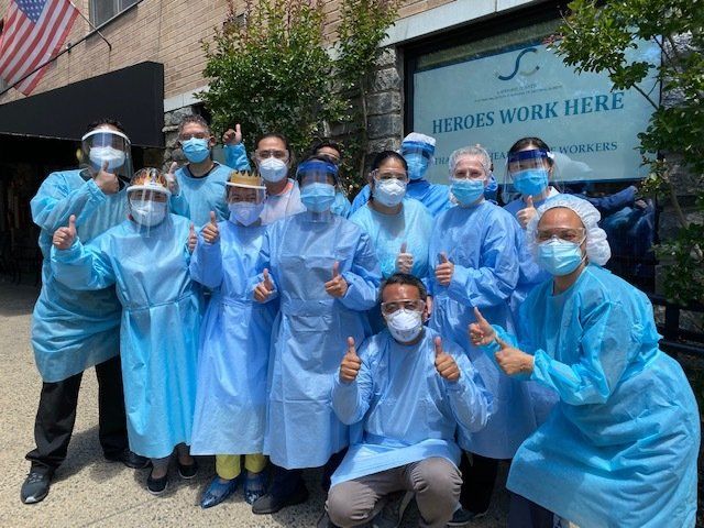 Sapphire Staff in COVID 19 PPE