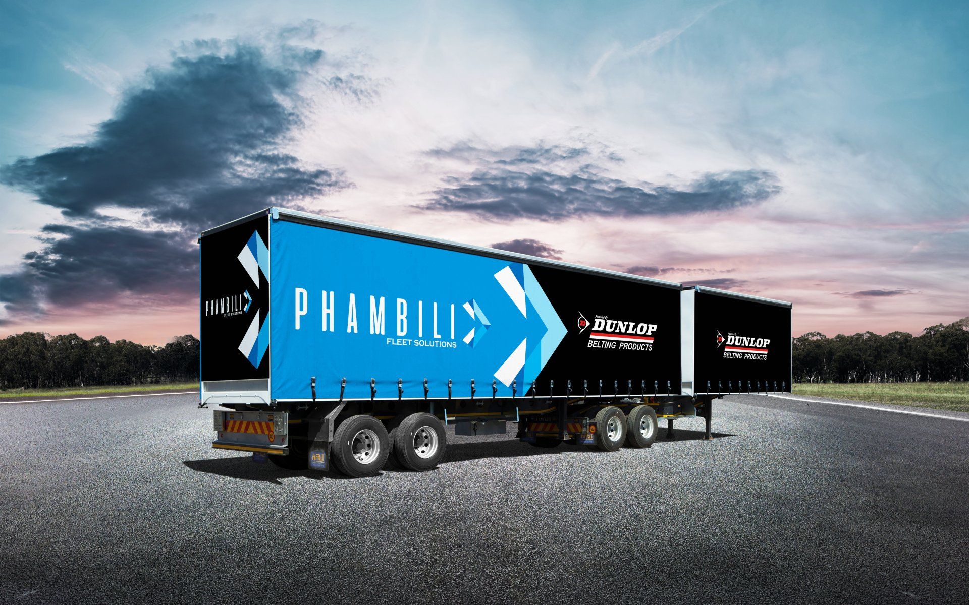 LKDA Drive - Phambili Fleet Solutions Branding Partner. Tautliner Trailer Curtains.