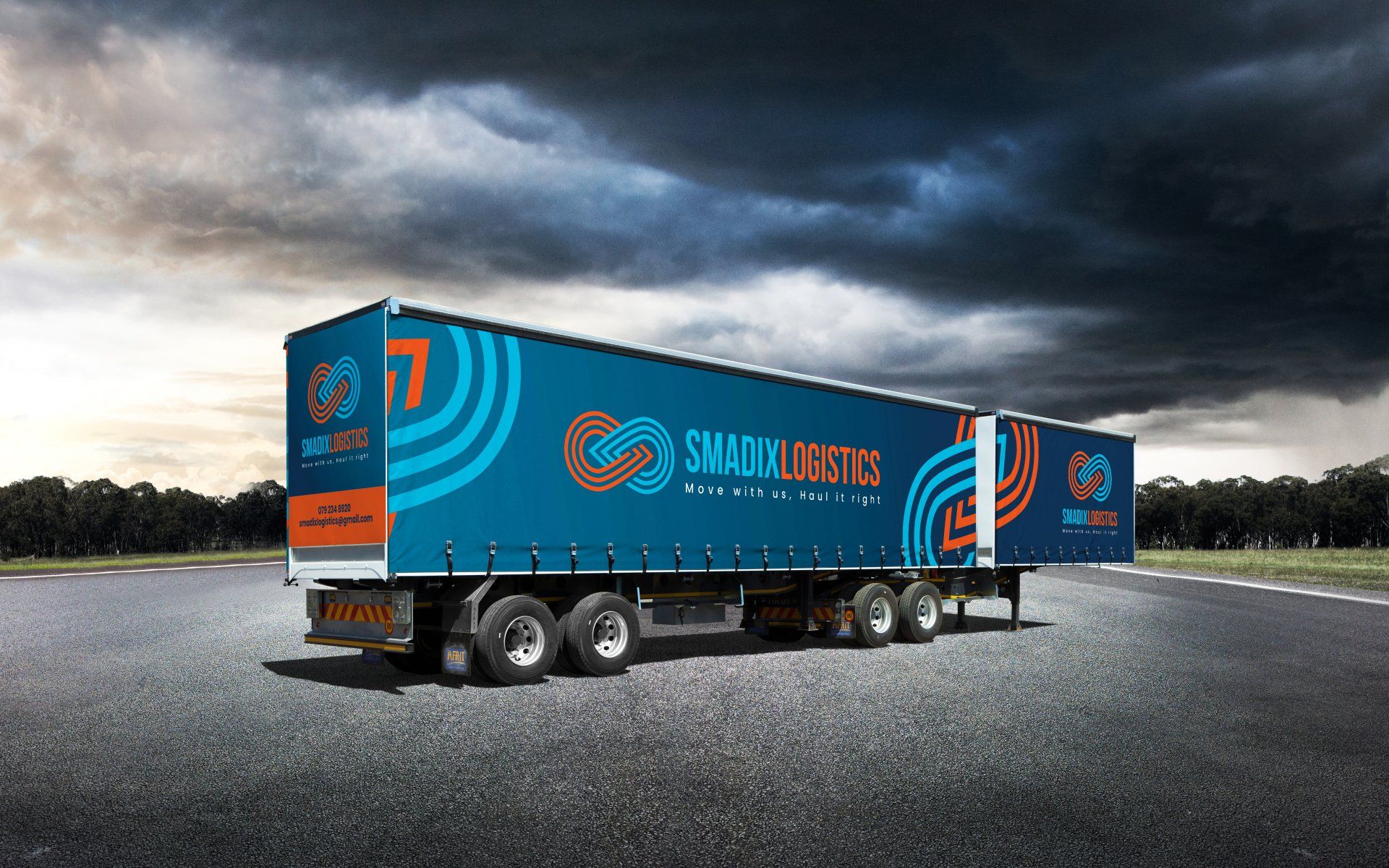 LKDA Drive Tautliner Printed Curtains