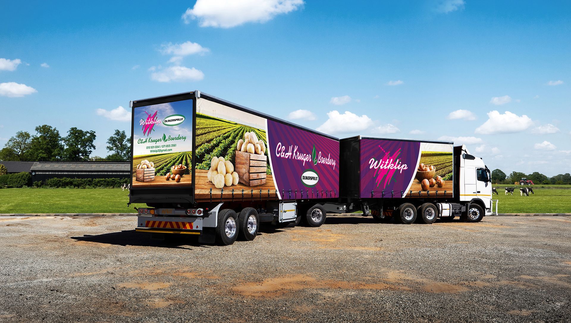 LKDA Drive Tautliner Printed Curtains