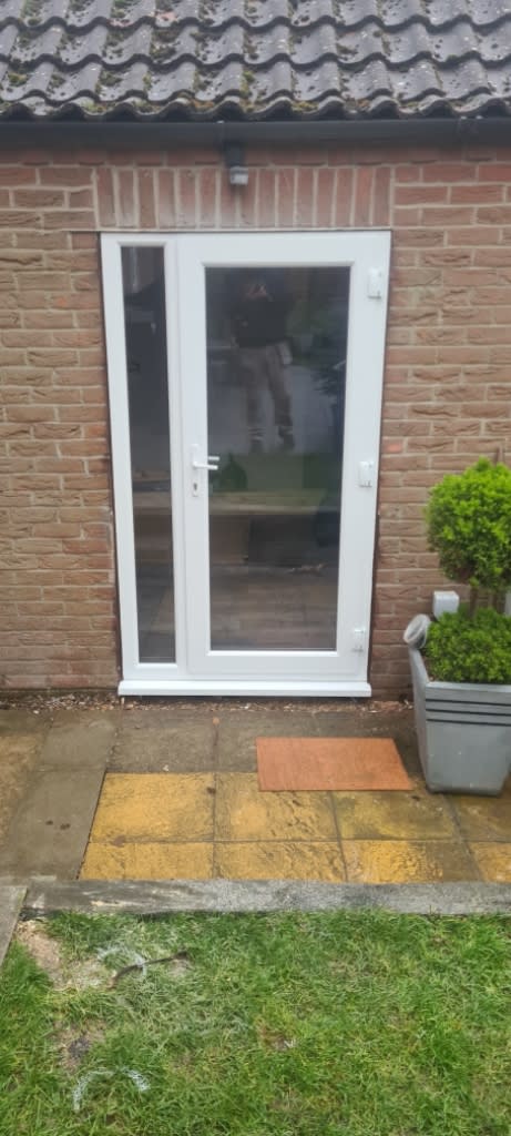 uPVC patio door in house