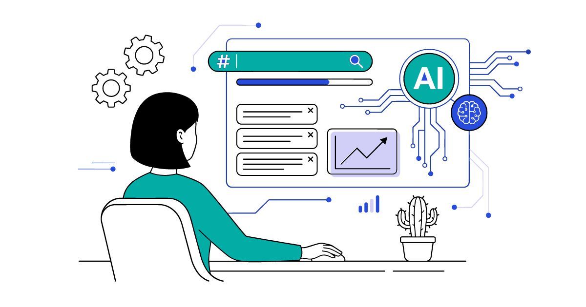 Graphic showing Local AI search